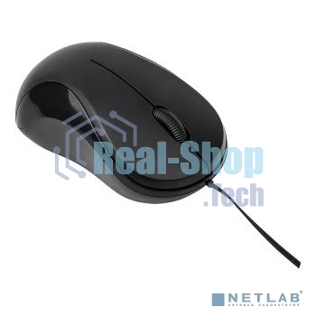 Мышь проводная Oklick 115SR черный, 1000 dpi, USB, кнопки - 3