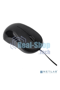 Мышь проводная Oklick 115SR черный, 1000 dpi, USB, кнопки - 3