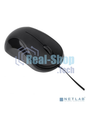 Мышь проводная Oklick 115SR черный, 1000 dpi, USB, кнопки - 3