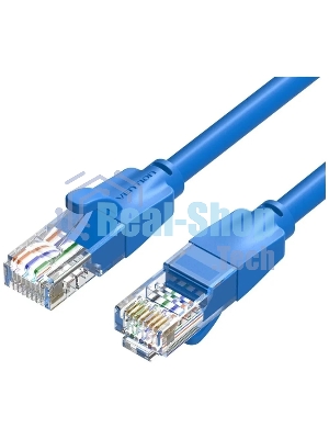Патч-корд Vention прямой UTP cat.6, RJ45 - 5м. синий