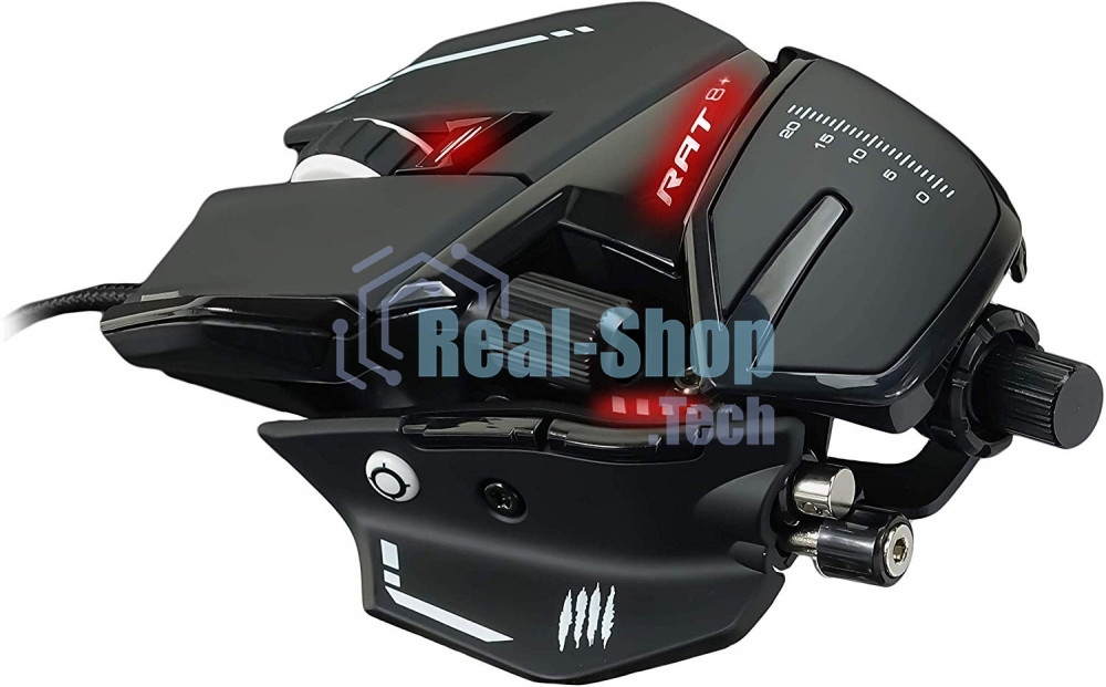 Мышь проводная Mad Catz R.A.T. 8+ черный, 16000 dpi, USB, кнопки - 11