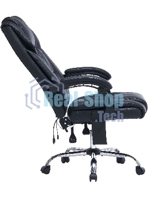 Кресло Cactus CS-CHR-OC02M-BK черный, экокожа