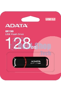 Флешка USB ADATA UV150 (AUV150-128G-RBK), 128Gb, USB 3.0, R/W 100/30, черный
