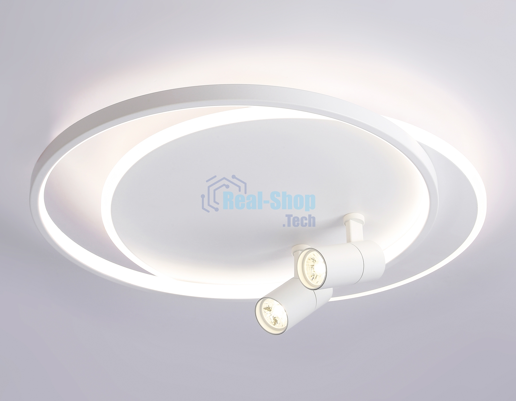 Светильник Ambrella light FL51391/1+2 WH белый 3000K-6400K 65W 560*480*120 (ПДУ РАДИО 2.4G)