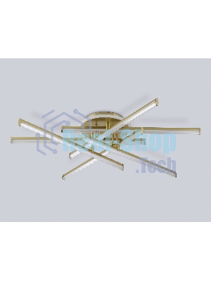 Потолочный светодиодный светильник Ambrella light FL6254 GD золото 97W 3000K-6400K 805*760*170 (ПДУ ИК)