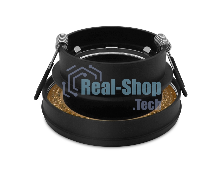 Светильник Ambrella light TN348 SBK/TI черный песок/янтарь GU5.3 D85*45