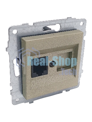 Ovivo Механизм роз. комп. 1-местн. (RJ45 CAT6), антрацит, 600-000313-229