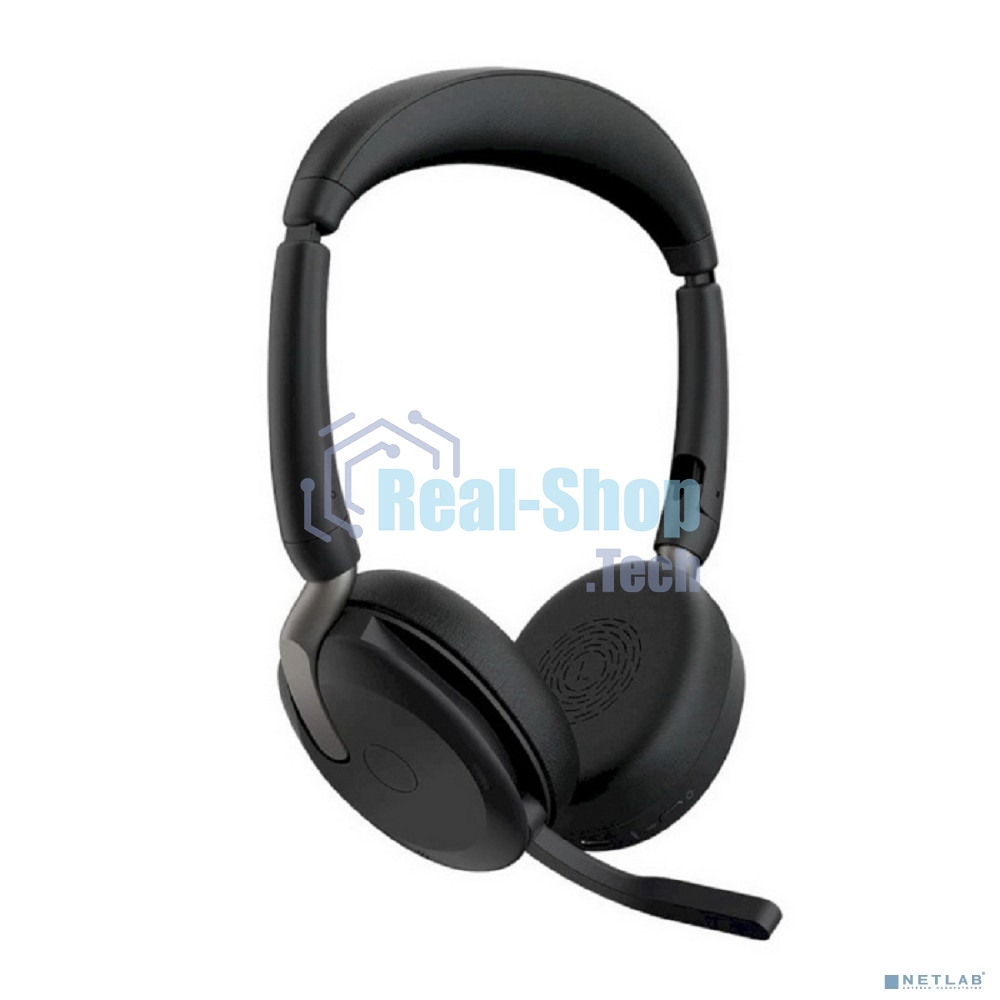 Гарнитура Jabra Evolve2 65 Flex чёрный, беспроводная, Bluetooth, до 32 ч