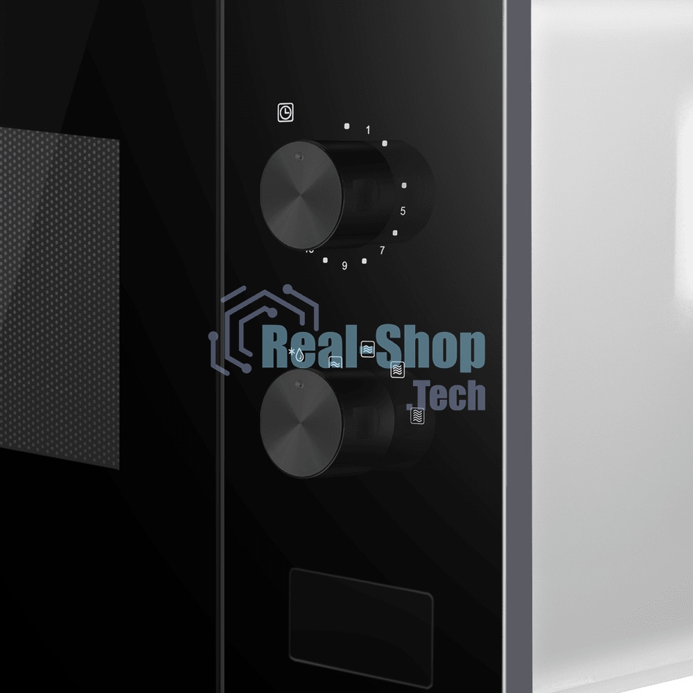 Встраиваемая микроволновая печь Maunfeld JBMO155GB01 черный, 15 л, 1000 Вт, переключатели - кнопки, поворотный механизм
