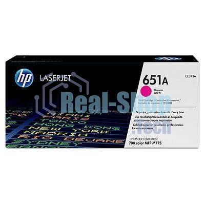 Картридж лазерный HP CE343A 651A пурпурный для LaserJet 700 Color MFP 775 16000 стр.