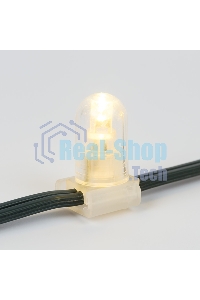 Гирлянда Neon-night LED Clip Light 12V шаг 150 мм, цвет диодов теплый белый, Flashing (белый)