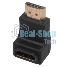 Переходник штекер HDMI - гнездо HDMI, угловой Rexant