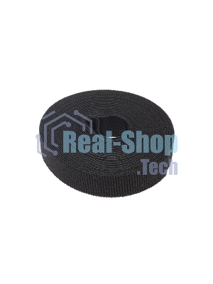 Лента-липучка многоразовая Rexant 5 м х 20 мм, черная (1 шт.)