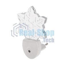 Ночник светодиодный Rexant СНЕЖИНКА ХАМЕЛЕОН свечение мультиколор 7 цветов, 230 В