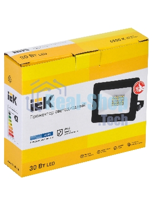 Прожектор IEK LPDO601-30-65-K02 СДО 06-30 светодиодный черный IP65 6500 K IEK