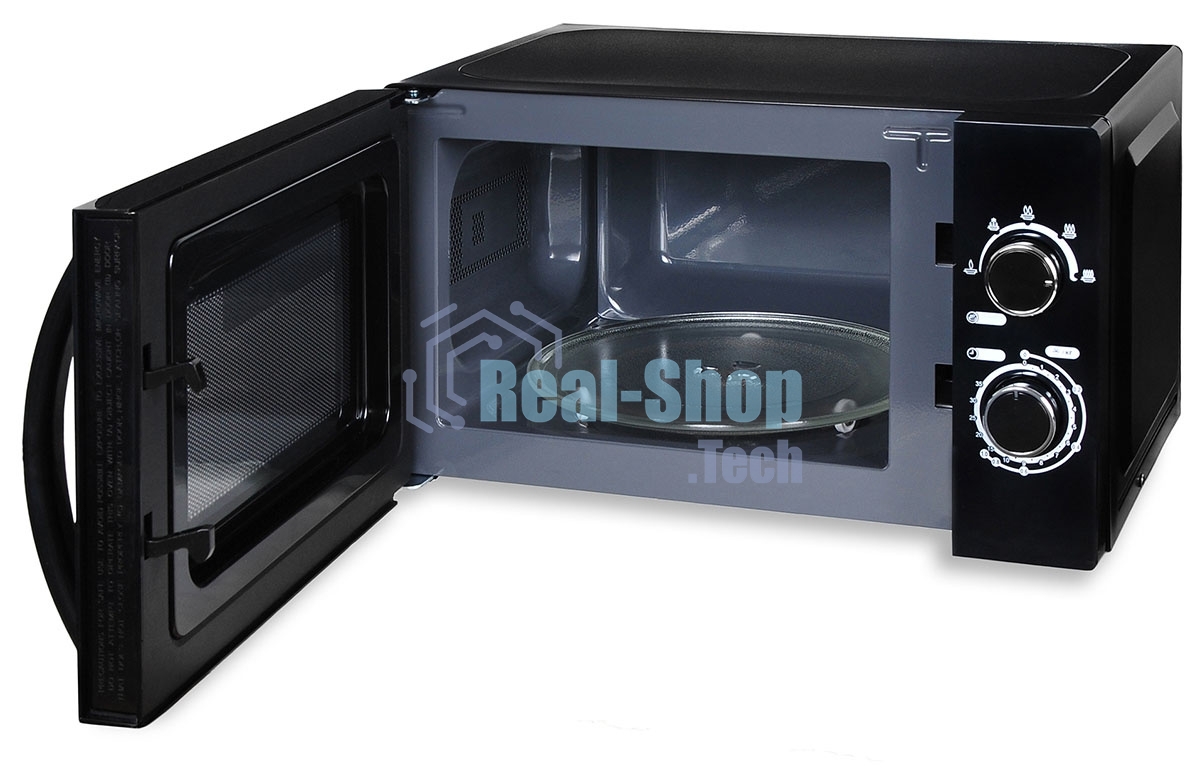 Микроволновая печь Hyundai HYM-M2063 черный, 20 л, 700 Вт, переключатели - поворотный механизм