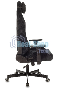 Кресло игровое Бюрократ Knight N1 Fabric черный Light-20, с подголов. крестовина металл