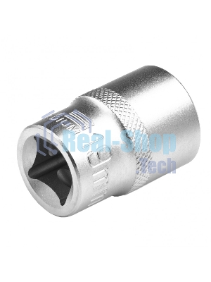 Головка торцевая Stels 19 мм, 12-гранная, CrV, под квадрат 1/2