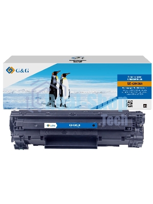 Картридж лазерный G&G GG-CB436A черный (2000 стр.) для HP LJ P1505/M1120/M1522