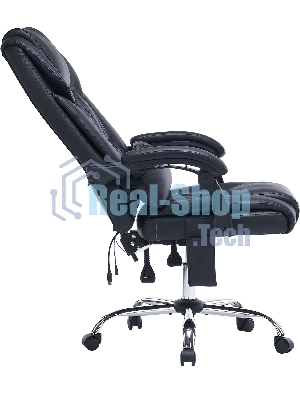 Кресло Cactus CS-CHR-OC02M-BK черный, экокожа