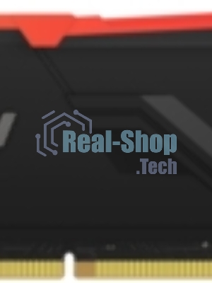 Оперативная память Kingston Fury Beast, DDR4, 16GB (1x16GB), 3600MHz, CL18, DIMM, с радиатором, RGB, черный