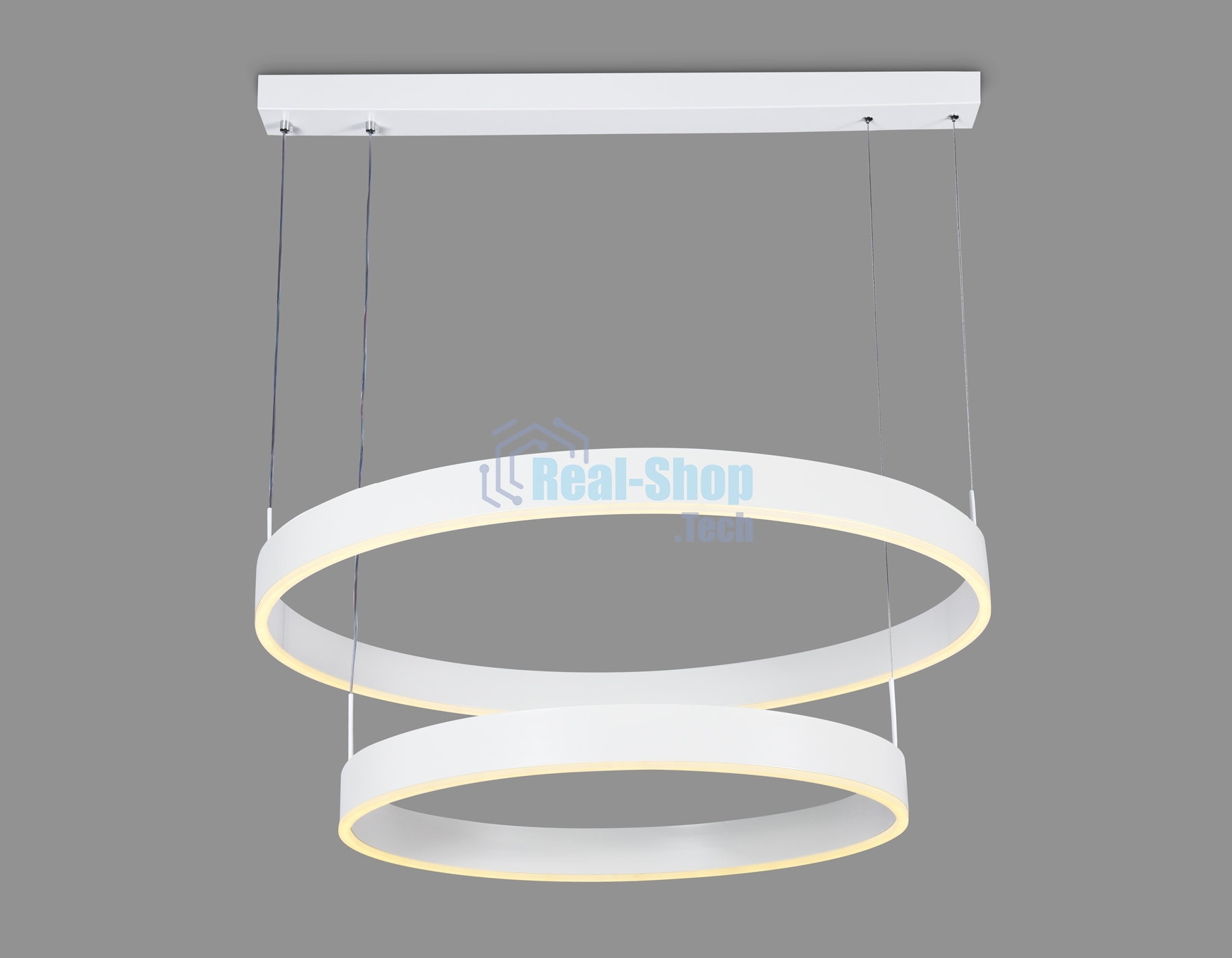 Светильник Ambrella light FA6615/2 WH белый 119W D600/800*750 (ПДУ РАДИО 2.4G)