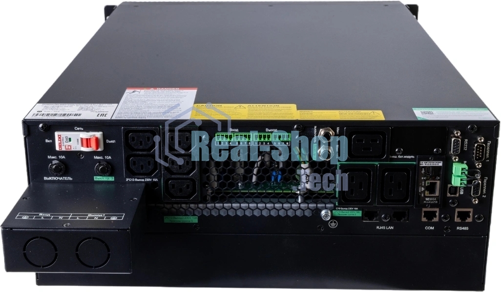 Источник бесперебойного питания Systeme Electric Smart-Save Online SRTSE 2 SRTSE6KRTXLIG2-NC / 6000 ВА / 6000 Вт / 5 x IEC 320 C13, 3 x IEC 320 С19