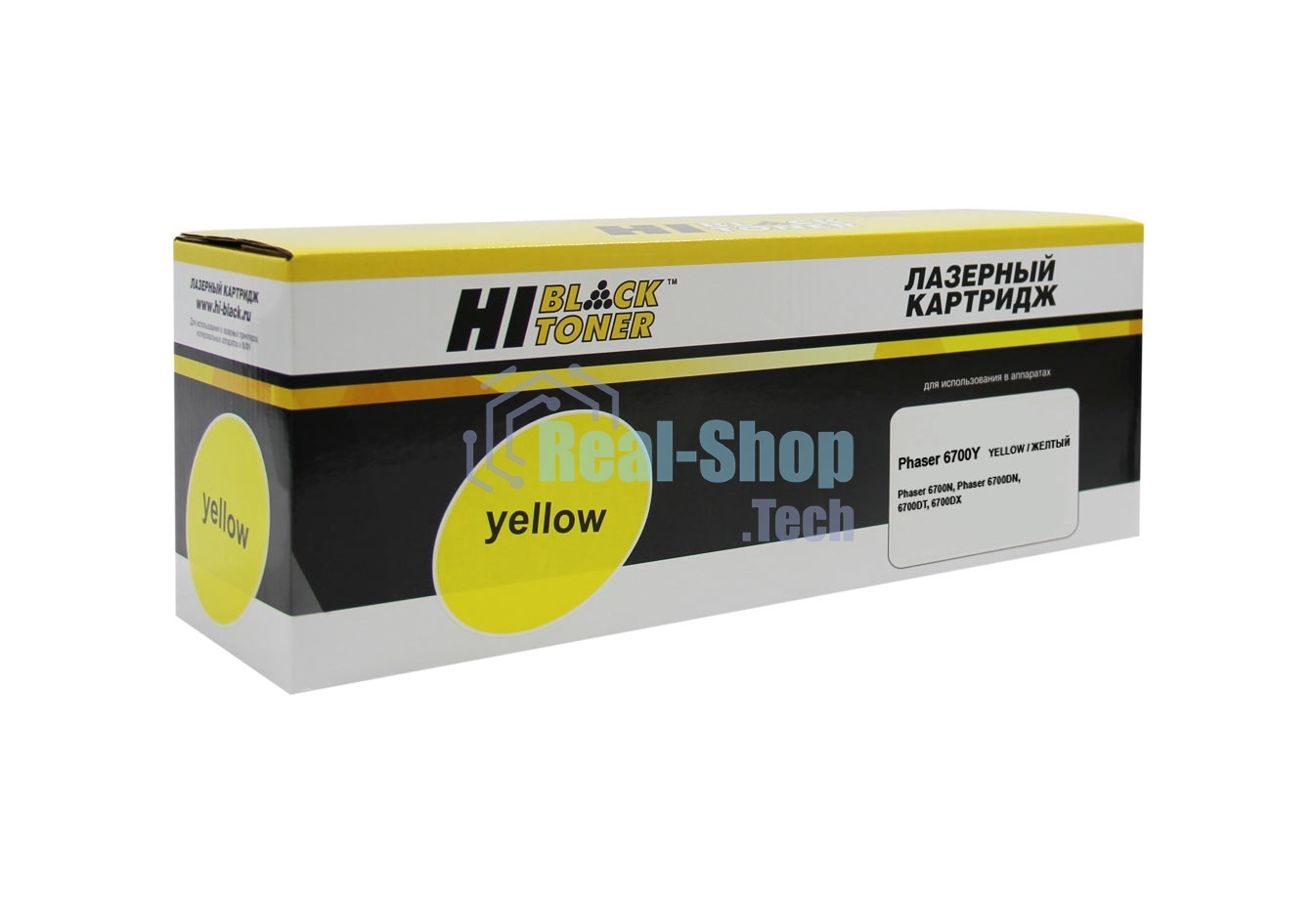 Тонер-картридж Hi-Black (HB-106R01525) для Xerox Phaser 6700, Y, 12K