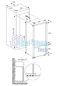 Встраиваемый холодильник Graude IKG 180.0