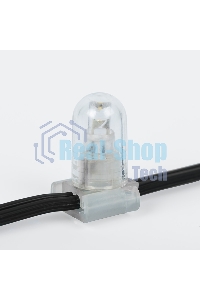 Гирлянда Neon-night LED Clip Light 12V шаг 150 мм, цвет диодов теплый белый, Flashing (белый)