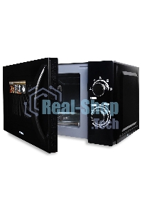 Микроволновая печь Hyundai HYM-M2063 черный, 20 л, 700 Вт, переключатели - поворотный механизм