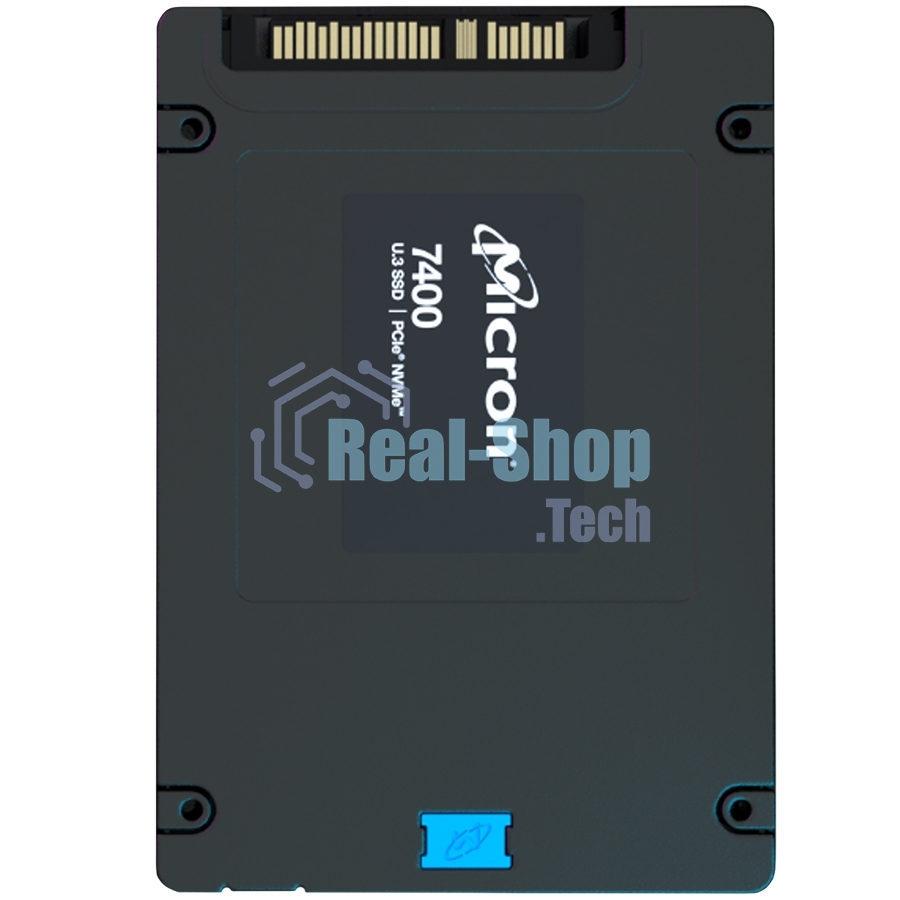 Накопитель SSD Micron 7400 PRO, 1920Gb, SSD, U.3, NVMe, PCIe 4.0 x4, 3D TLC, R/W 6500/2200MB/s, IOPs 430 000/95 000, 3500TBW, DWPD 1 (5 лет)