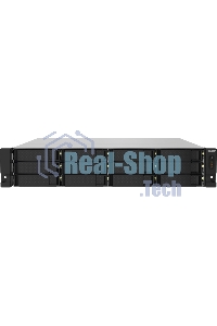 Сетевое хранилище без дисков SMB QNAP TS-1232PXU-RP-4G 12-Bay quad-core 64-bit AL324 1.7 GHz rackmount NAS with 250W redundant PSU, 4Gb DDR4 UDIMM RAM (max 1x16GB), SATA 6Gb/s, 2x 10GbE SFP+ LAN, 2x2.5 GbE LAN, 1x PCIe Gen2 x2 slot. W/o RAIL-B02