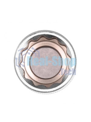 Головка торцевая Stels 19 мм, 12-гранная, CrV, под квадрат 1/2