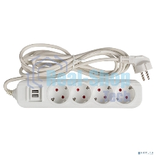 Удлинитель EKF UBA16-2USB-4-05i Удлинитель 