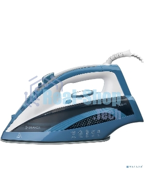 Утюг BRAYER 4002BR, 2400 Вт, керамич, Пар 140 г/м антикапля, разбрыз, резер 360мл, самоотчис,