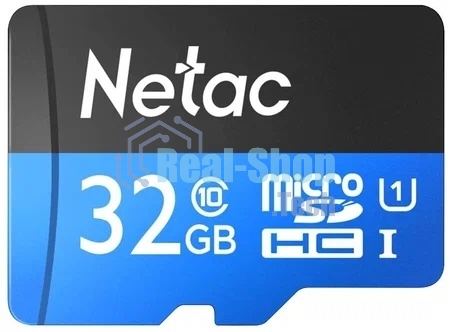 Флеш карта Netac P500 ECO 32Gb MicroSDHC C10 up to 80Mb/s, retail pack with SD Adapter