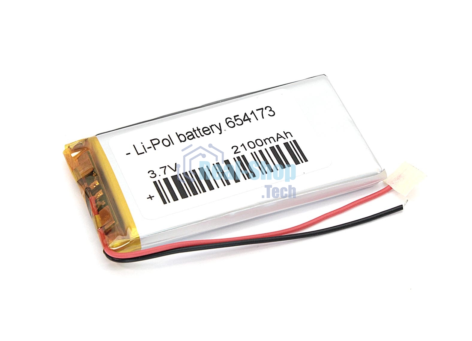 Аккумулятор Li-Pol (батарея) 6.5x41x73мм 2pin 3.7V/2100mAh