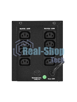 Источник бесперебойного питания ExeGate Smart LB-2000.LCD.AVR.8C13 (2000VA/1200W, цветной LCD, AVR, 8 хC13, батарея 12V 9Ah - 2 шт., металлический корпус, Black)