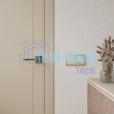 Рамка на 2 поста Baguette (айвори/латунь) W0022851