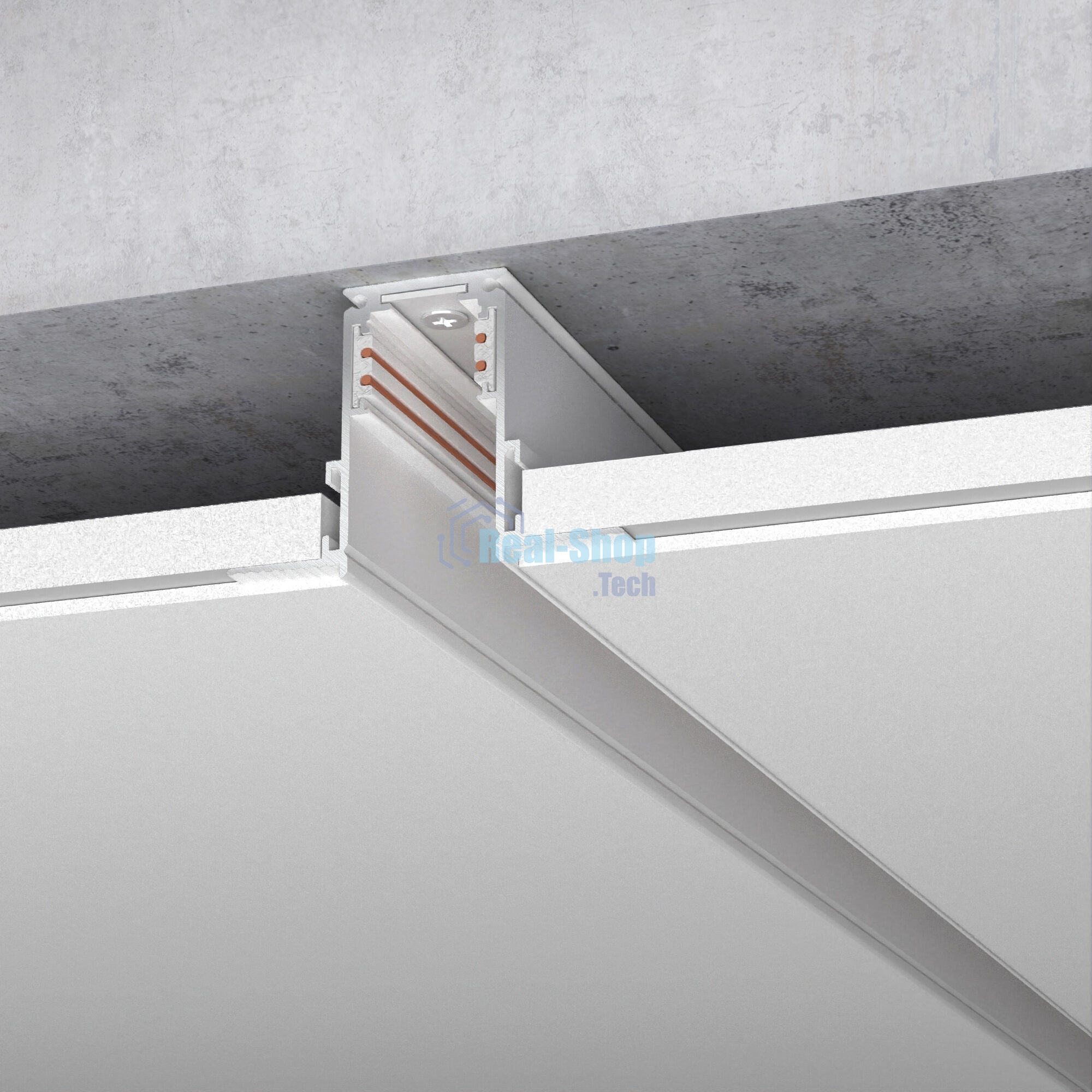 Slim Magnetic Шинопровод встраиваемый (белый) (3м) 85128/00