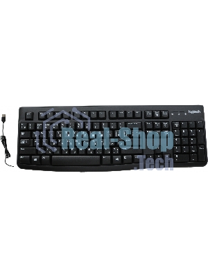 Клавиатура проводная Logitech K120 for business, USB черный (неоригинальная гравировка)