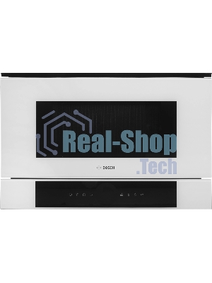 Встраиваемая микроволновая печь Bosch BFL7221W1 белый, 21 л, 900 Вт, переключатели - сенсор, поворотный механизм