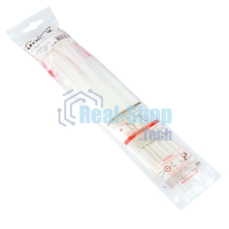 Хомут EKF plc-fl-ctsw-4.8x300 P6.6 стандартный (б), 4.8x300 (100шт) FlexLock PROxima