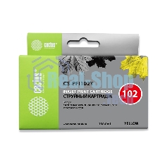 Картридж струйный Cactus CS-PFI102Y желтый (130мл) для Canon IP iPF500/iPF600/iPF700/MFP M40/iPF765/LP17/LP24