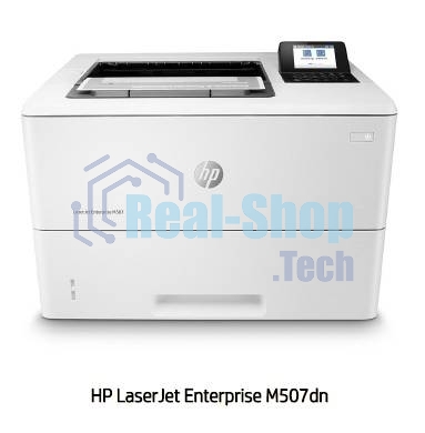 Принтер лазерный HP LaserJet Enterprise M507dn (1PV87A), A4, ч/б, печ. до 43 стр/мин, 1200 x 1200 dpi, USB, RJ-45, Air Print, Mopria