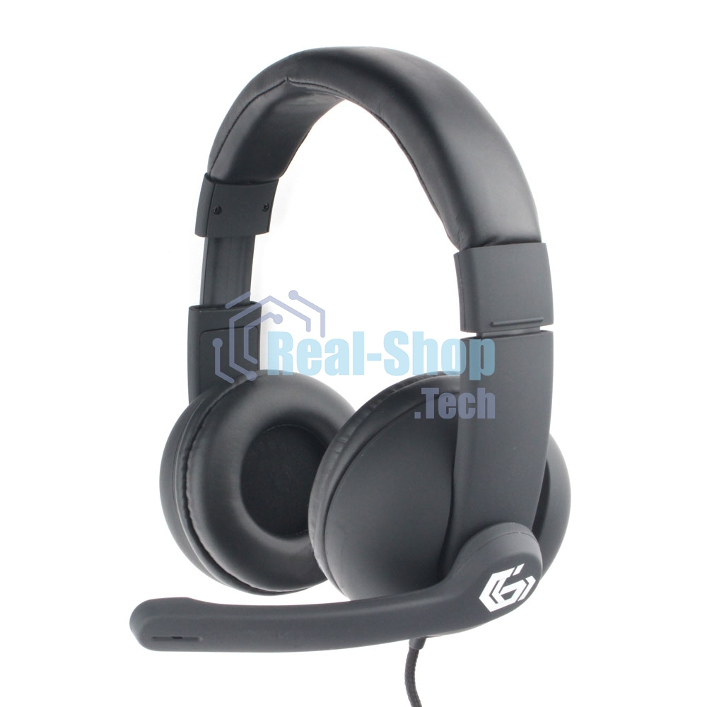 Гарнитура проводная игровая Gembird MHS-G220 черный soft touch регулировка громкости кабель 2м