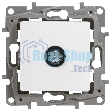 Розетка телевизионная проходная, 15дБ, бел. ETIKA