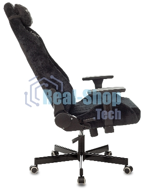 Кресло игровое Бюрократ Knight N1 Fabric черный Light-20, с подголов. крестовина металл