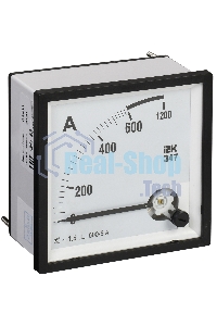 Амперметр Э47 72х72мм 600/5А кл. точн. 1.5 ИЭК IPA10-6-0600-E